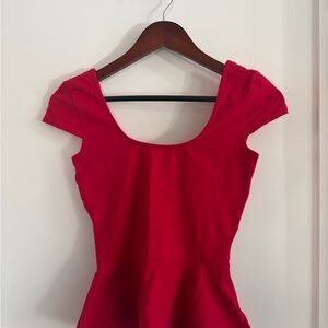 Bebe Peplum Blouse Size Small
